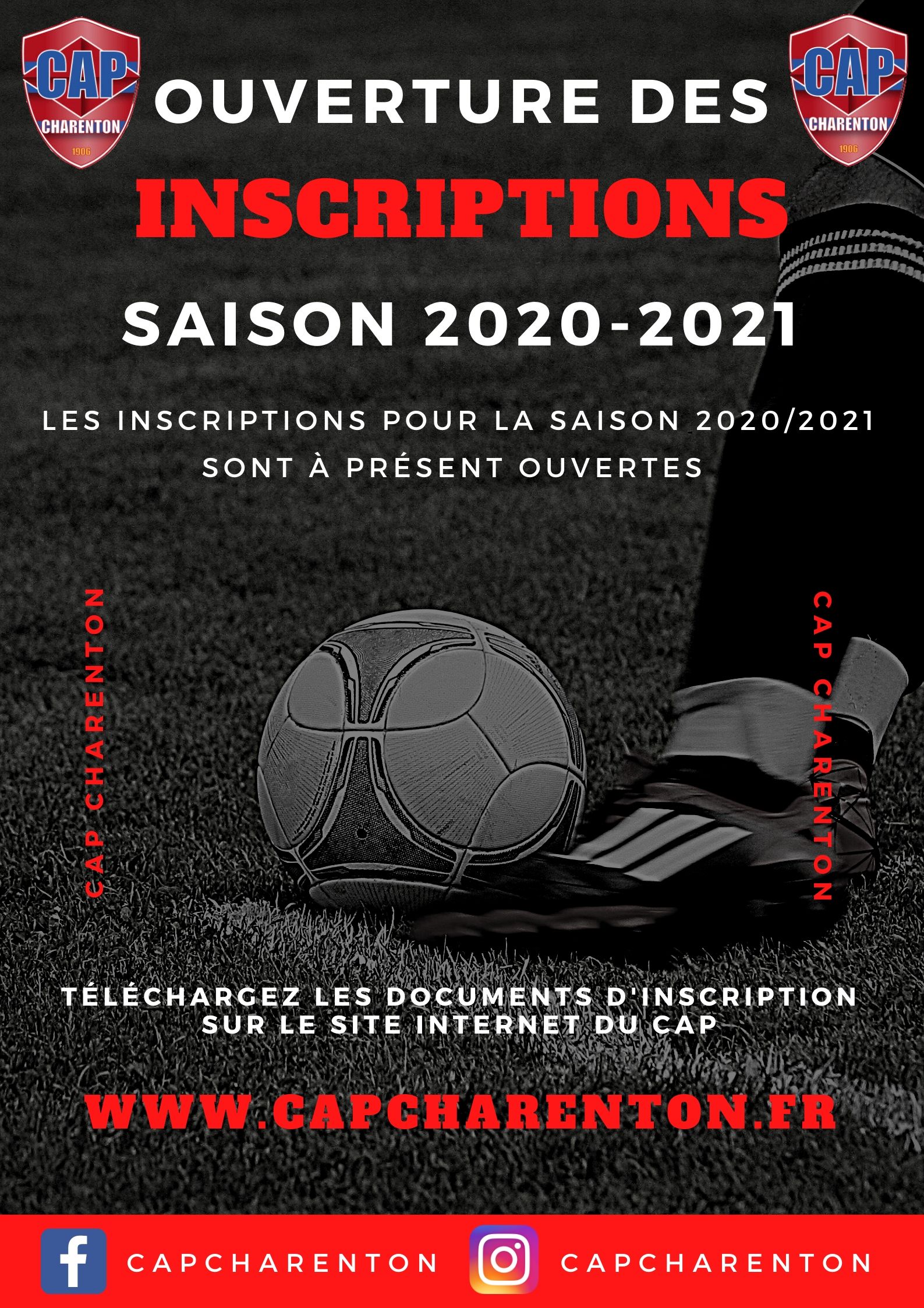 Inscriptions saison 2020-2021